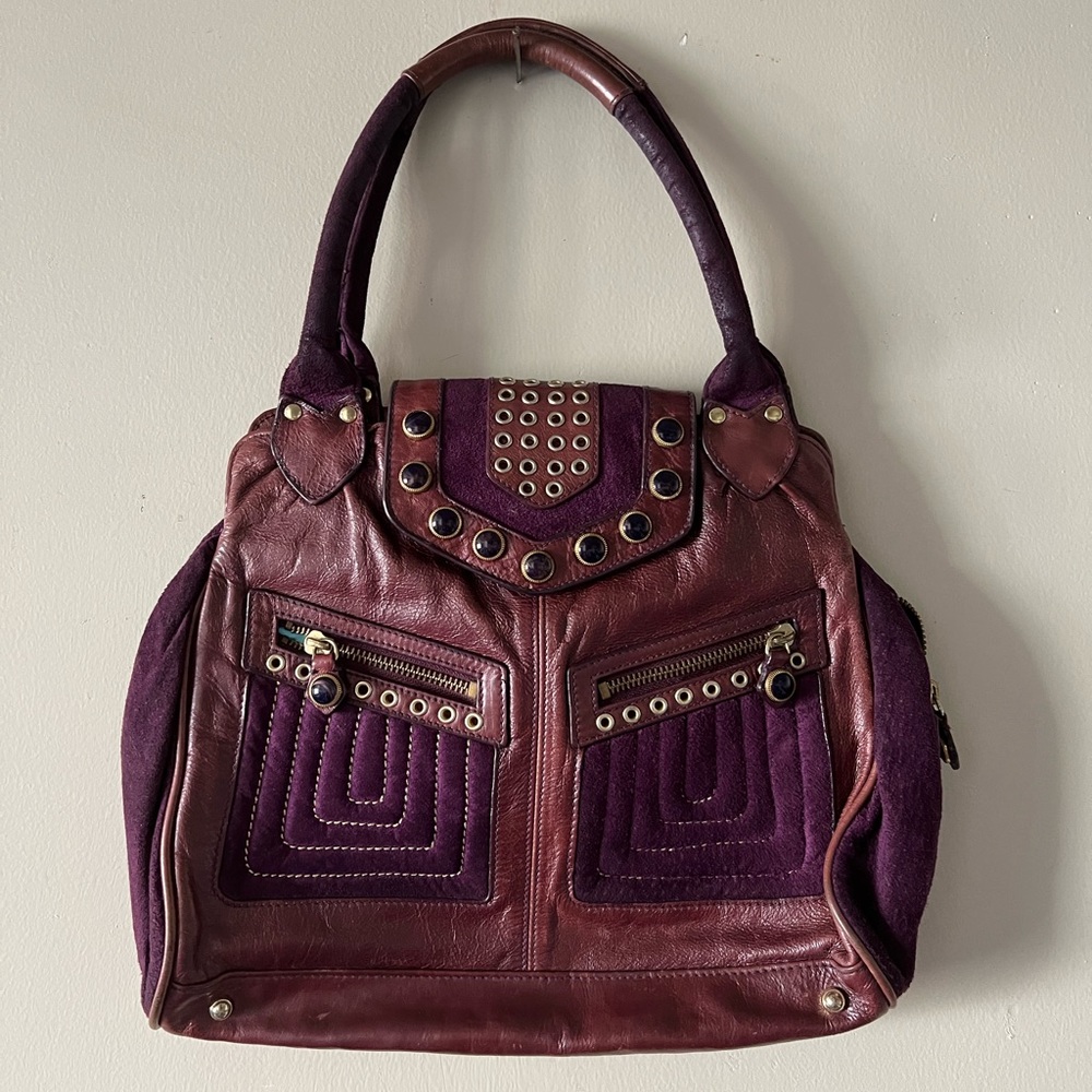 Hand Maid by Michelle Frantz Purple Handbag
